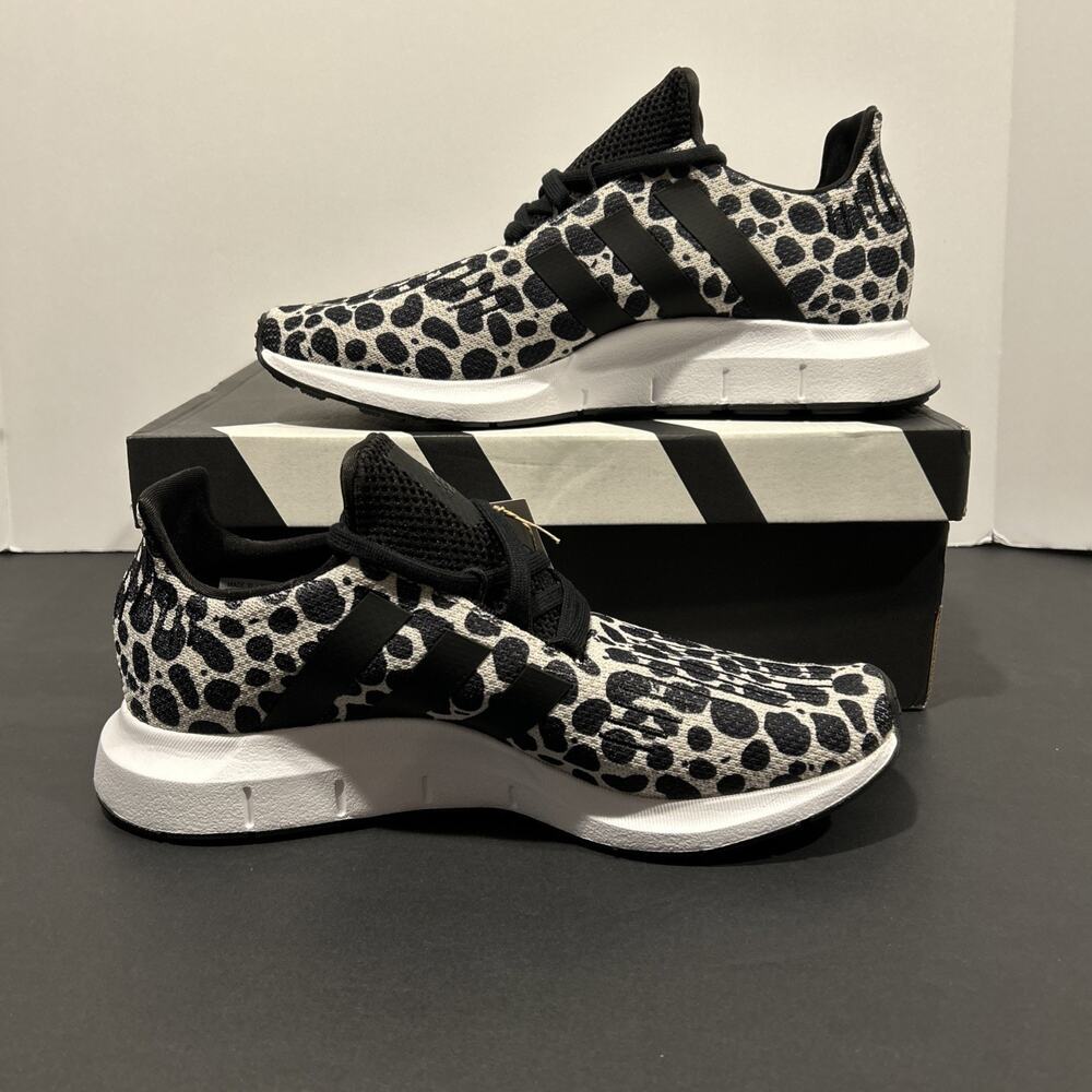 adidas Women's Swift Run 1.0 Shoes JR0634 Size 9.5 Black/Gray NEW W OG BOX